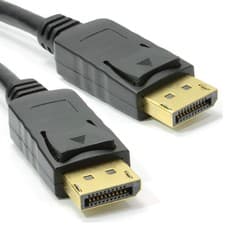 Image of 5m DisplayPort Cable Plug to Plug HD Lead Display Port LOCKING PC to Monitor