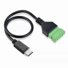 Image of M09 USB Type-C To 5-Pin Screw Terminal Block Connector Cable Adapter 60Cm PC DIY