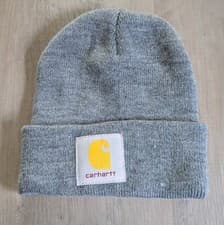 Image of Carhartt Youth Beanie Hat Kids Gray Watch Cap Child Hat Winter Cap