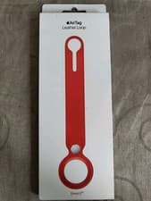 Image of Genuine / Official Apple AirTag Leather Loop - PRODUCT (RED) - New