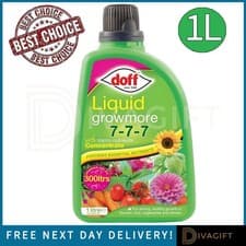 Image of DOFF GROWMORE PLANT FEED 1L LIQUID MULTI PURPOSE FOOD INDOOR OUTDOOR PLANT FEED