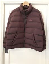 Image of ADIDAS Down Puffer Jacket Relaxed Fit Size L Helionic Hiking Outdoor Women’s