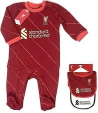 Image of LIVERPOOL FC BABY GROW SLEEP SUIT ROMPER PLAY FOOTBALL PRAM BABIES LFC