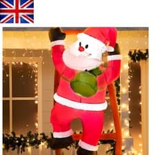 Image of 6FT Santa Claus Inflatable - Light Up Your Home with LED Magic This Christmas