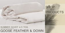 Image of Luxury Goose Feather And Down 4.5 Tog Duvet / Quilt 100% Cotton Cover 