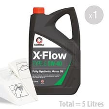 Image of Car Engine Oil Service Kit / Pack 5 LITRES Comma X-Flow Type G 5w-40 5L