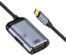 Image of NFHK USB-C Type C to HDMI VGA Converter HDTV Multiport Displays Adapter 4K 60hz