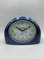 Image of Casio Luminous Bell Alarm Clock in Blue TQ-358