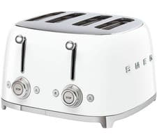 Image of SMEG 50's Retro Style TSF03WHUK 4-Slice Toaster White