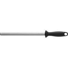 Image of Zwilling Sharpening Steel with Diamond Coating, Oval, Length: 26 cm, Black