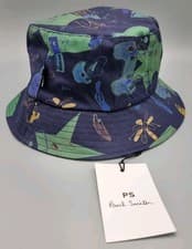 Image of Paul Smith - PS - Tattoo - Bucket Hat - Size M - 100% Cotton