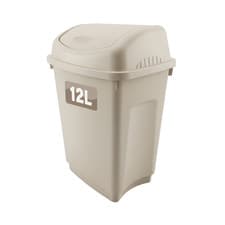 Image of Large Plastic Swing Bin Flip Top Home Kitchen Rubbish Waste Dustbin 50L 25L Bins
