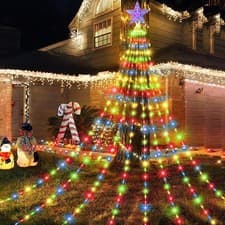 Image of Christmas Decoration Star Lights, USB Christmas Tree Lights with Star Topper, 9*