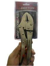 Image of Dekton Locking Pliers 10" 250mm Quick Release Lever Adjustable Screw Precision