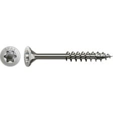 Image of SPAX 0197000600803 Universal Screw 6 x 80mm T-Star + Stainless Steel A2 100pc