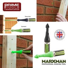 Image of Marxman Professional Marking DIY Pen Chalk Marker Tool (Standard/Deep Hole)