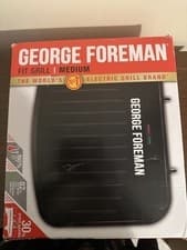 Image of George Foreman Medium Fit Grill, Non-stick Health Grill, Compact Storage - 25810