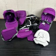 Image of Britax Affinity 2-in-1 Pram Pushchair – Cool Berry – Footmuff + Changing Bag