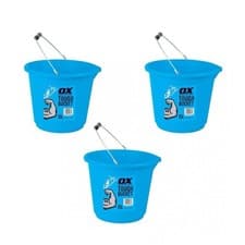 Image of OX 3x 15L Pro Tough Bucket - Strong Bucket (No Cracks/Splits)
