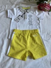 Image of BNWT Baby Boys Hugo Boss T-Shirt And Shorts Set Summer Outfit Age 9 Months