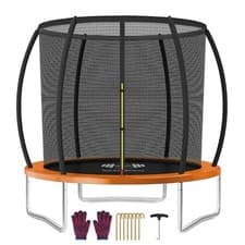 Image of OUTDOOR TRAMPOLINE PREMIUM 6FT, 8FT 10FT 12FT WITH SAFETY ENCLOSURE LADDER UK