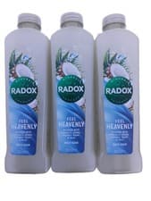 Image of RADOX FEEL HEAVENLY, HERBS , COCONUT, MILK SCENT BATH SOAK 3x500ml