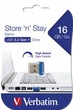 Image of Verbatim 16GB Store n Stay Nano USB3.2 Gen 1 USB Drive