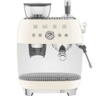 Image of SMEG EGF03CRUK Bean to Cup Coffee Machine - Cream - BOX DAMAGE