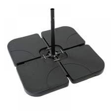 Image of Parasol Base Weighted Umbrella Stand Fillable Water Sand Holder Garden Patio
