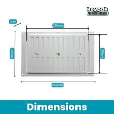 Image of Adjustable Air Vent Cover, Hit & Miss Airflow Aluminium Internal External Walls