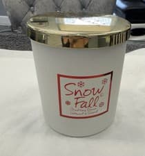 Image of Lily Flame Glass Candle Snow Fall Scented Candle