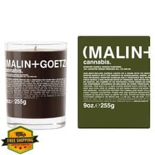 Image of MALIN+GOETZ 9oz Scented Candle, Bergamot and Sage, Soy Wax, Vegan