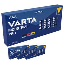 Image of Varta Industrial Pro AAA LR03 4003 1.5V Alkaline Batteries x 40 *Bulk Packed*