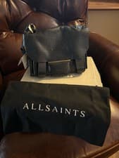 Image of All Saints Ursa G Mini XBody Black Leather Bag - BNWT, dustbag & box