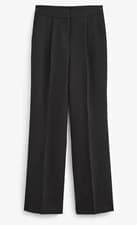 Image of New Next Wide Black Tailored Hourglass Wide Leg Trousers Size 16