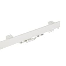 Image of Simply Contour PVC Uncorded Curtain Track c/w Overlap Arm  - Bendable - 4 Sizes