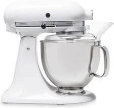 Image of KitchenAid - White Tilt-Head Stand Mixer 4.8L KitchenAid 5KSM175PSEWH