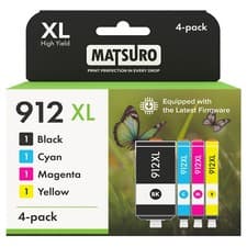 Image of 4 Ink Cartridge 912XL Fits HP OfficeJet 8010 8012 8013 8014 8015 8023