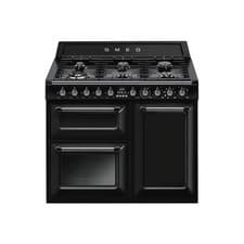 Image of Smeg Victoria 100cm Dual Fuel Range Cooker - Black TR103BL