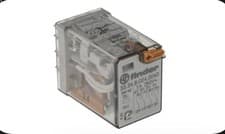 Image of 24V AC Plug-In Finder Relay 4PDT 7A Switching Current Industrial Control