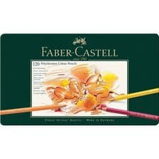 Image of Faber-Castell Polychromos Colour Pencils Tin of 120 RRP £330