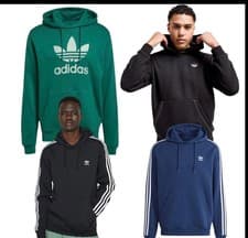Image of adidas Adicolor Classics Trefoil Hoodie Men’s Collegiate Green Pullover