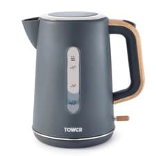 Image of Tower Scandi 1.7L 3KW Grey Jug Kettle Rapid Boil T10037G 3 Year Guarantee