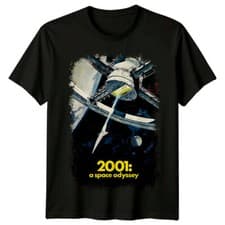 Image of 2001- A Space Odyssey (1968) Movie Poster Inspired T-Shirt Retro Classic Tee