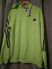 Image of Adidas Future Icons 3-Stripes Men's Hoodie NWT, Size L, Green Colour