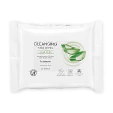 Image of Face Cleansing Wipes with Aloe Vera Make up remover Fragrance Free 25 Wipes