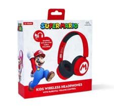Image of OTL Technologies Kids Bluetooth Wireless Headphones - Nintendo Super Mario Red