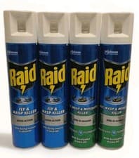 Image of Raid Fly & Wasp Killer Rapid Action Spray, 300ml x3 or x 6