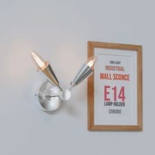 Image of Modern Wall Lamp Indoor Double way Cone Shape E14 Wall Kitchen Light Hallway