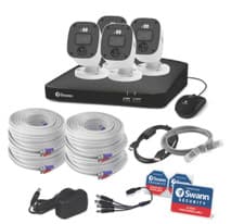 Image of Swann DVR 4-4685 4 Channel 1TB 4x 1080MQB Audio Cam CCTV Enforcer Kit 446854MQB